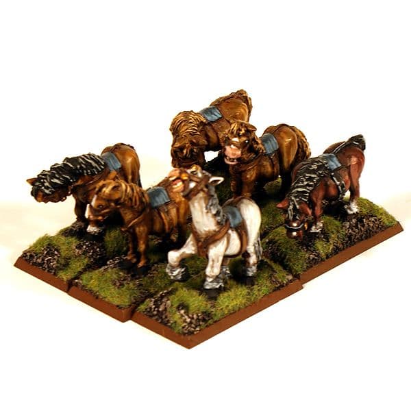 Cavalry Horses x6 Without Riders